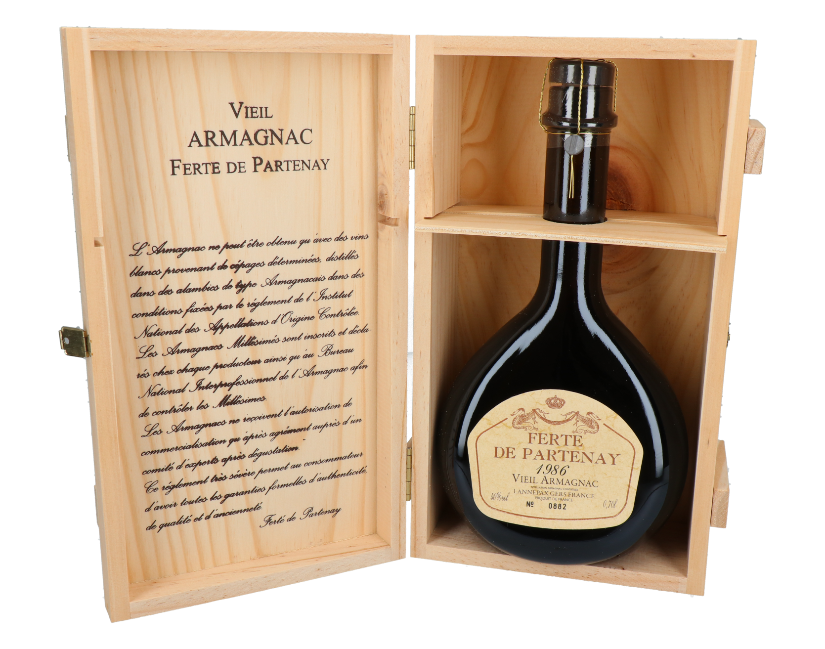 Armagnac Férté de Partenay 1986 70 cl